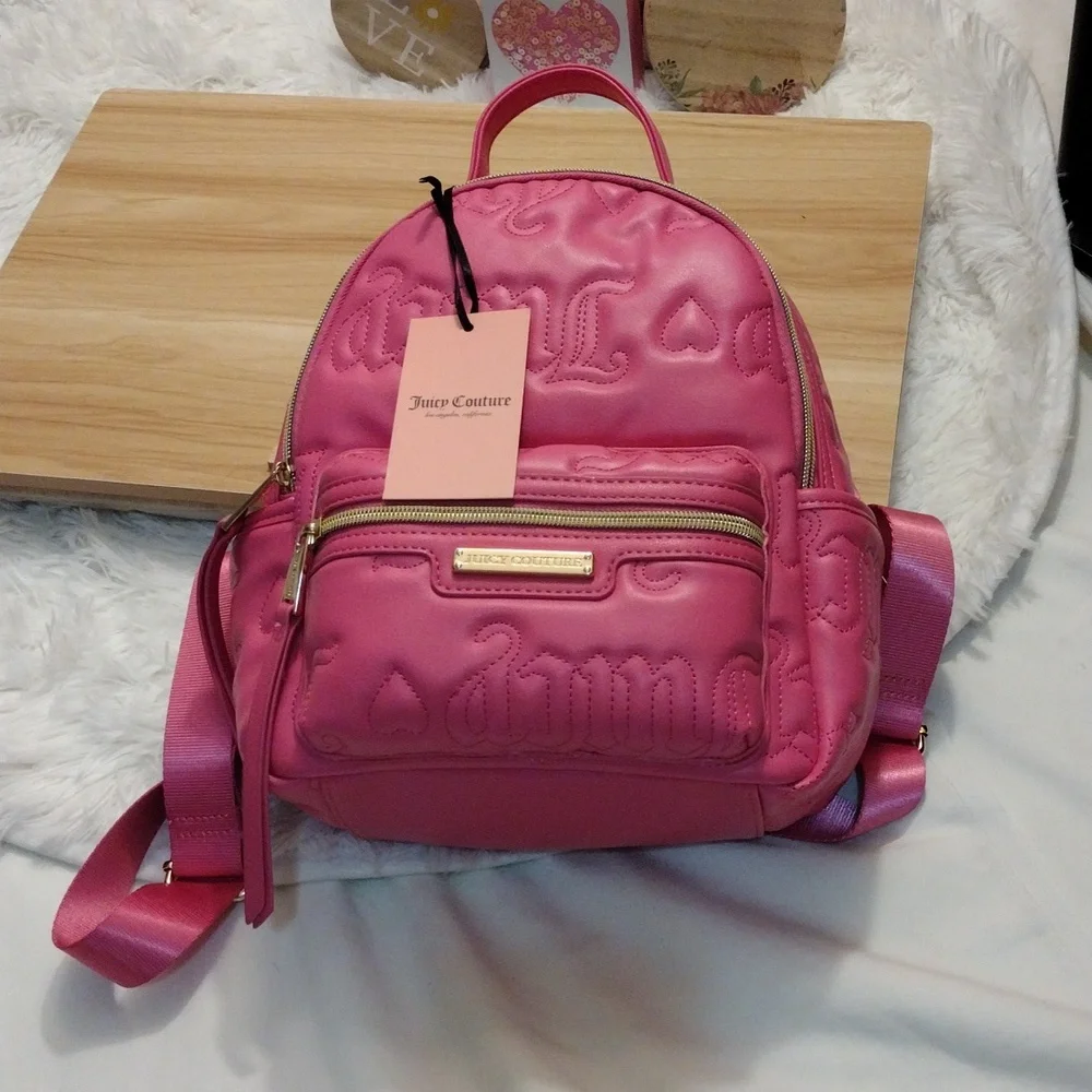 Juicy Couture Rosie Mini Backpack Color: Juicy Pink 🩷💖💎✨ (Bestseller) 🆕